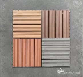 Vỉ sàn gỗ nhựa composite - thiết kế trang trí ngoại thất