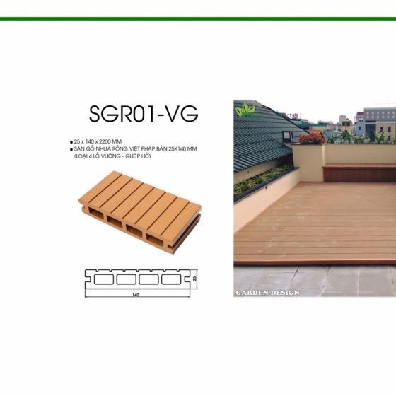Sàn gỗ nhựa composite - dành cho ngoại thất