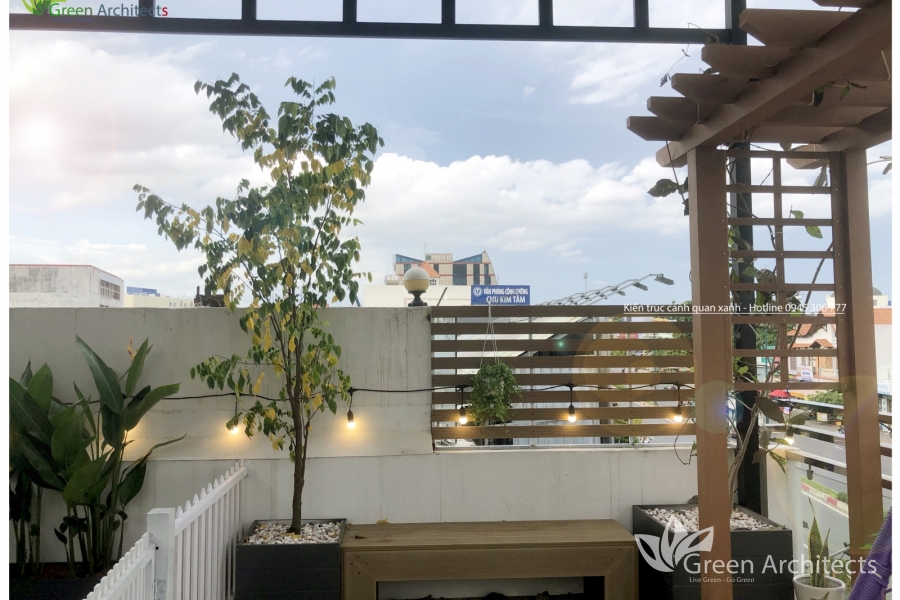 Sân thượng decor tại quận 9 - Lê Văn Việt hcm